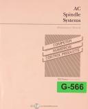 General Electric-Fanuc-GE Fanuc AC Spidnel SErvo Unit 1, 2, 3, 6, 8, 12, 15, 18, 22, 30, Maintenance and Electricals Manual 1987-1-12-15-18-2-22-3-30-6-8-01